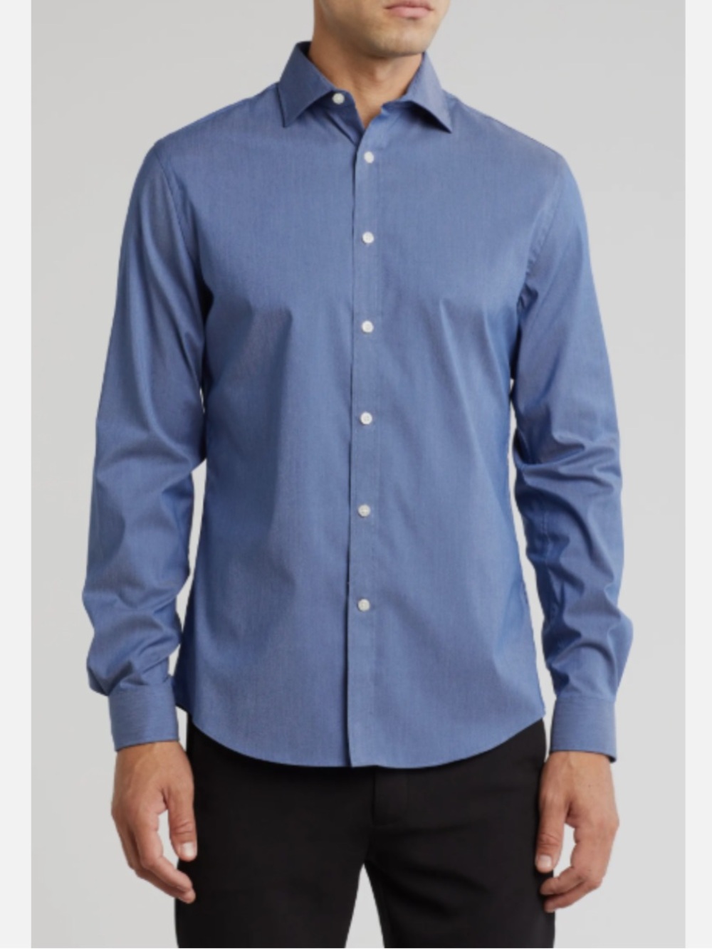 Michael Kors Mens Medium Slim For Stretch 15 1/2 Dress Shirt